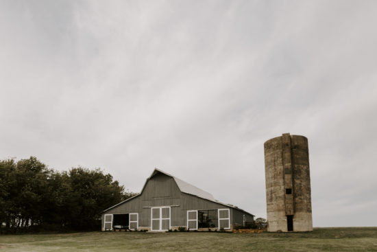 The barn where the reception was held for the Meyers wedding