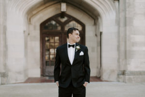 A groom on his wedding day