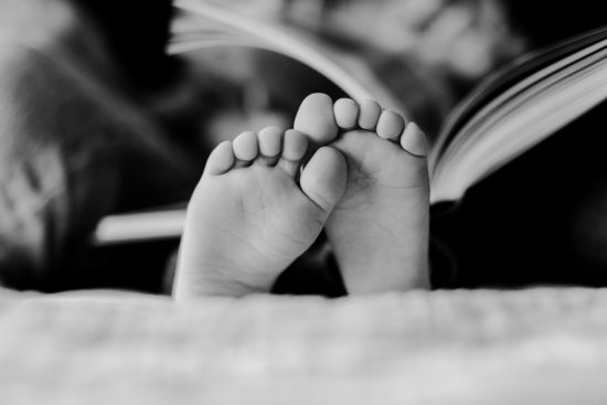Baby's feet from the Roe newborn photography session